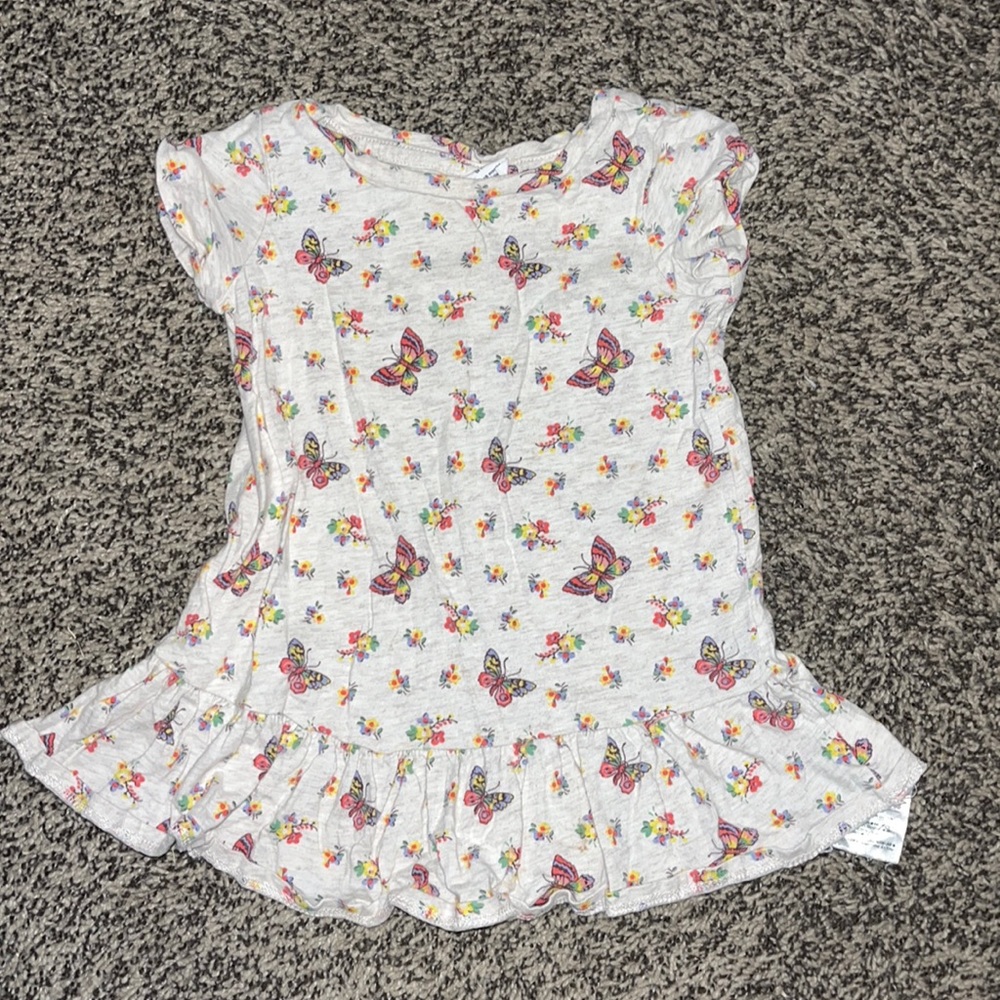 Baby Gap Peplum Butterfly Shirt
